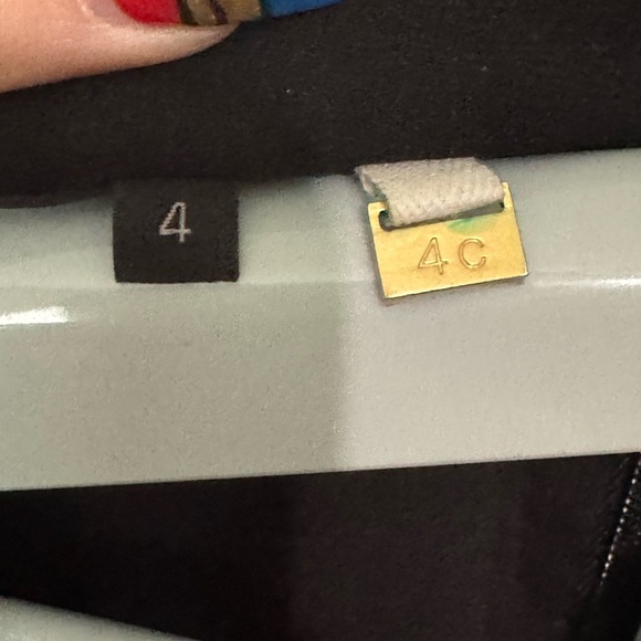 4C Anthropologie Dress Womens Blue Gray Colorblock V Neck Sleeveless Size 4 - Picture 2 of 12